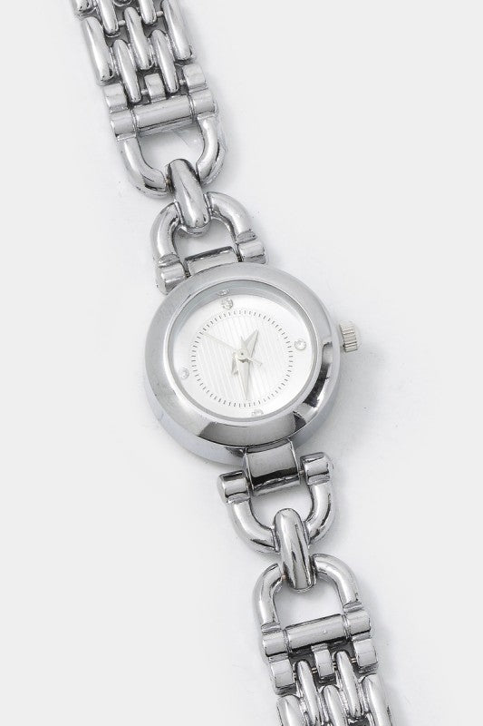 Dark Dial CZ Panther Chain Bracelet Watch Set (3-Pack)