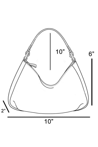 Triple Belt Leather Hand Bag