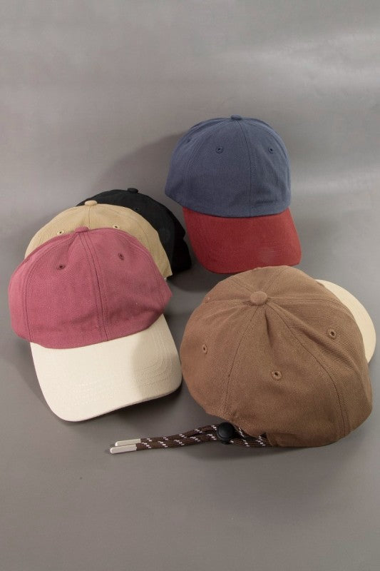 Two Tone Solid Baseball Cap