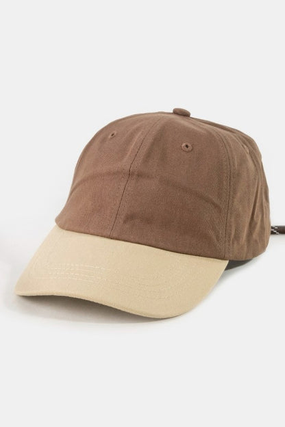 Two Tone Solid Baseball Cap