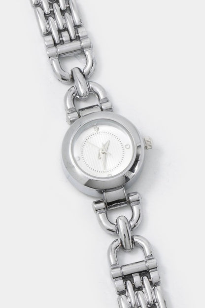 Dark Dial CZ Panther Chain Bracelet Watch Set (3-Pack)